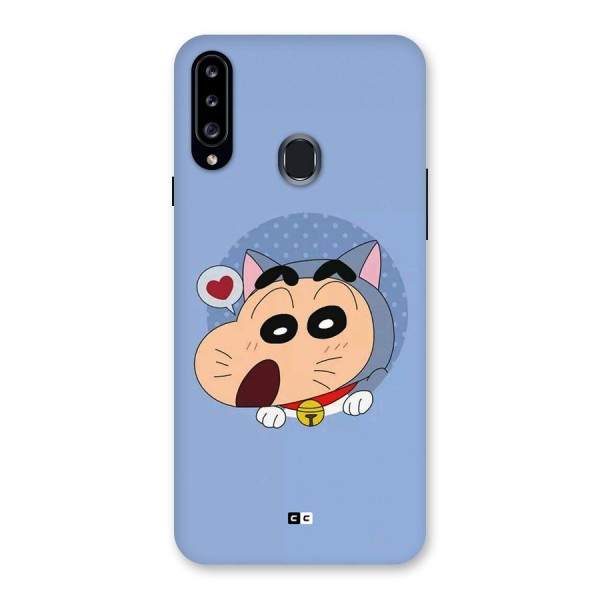 Cat Shinchan Back Case for Galaxy A20s