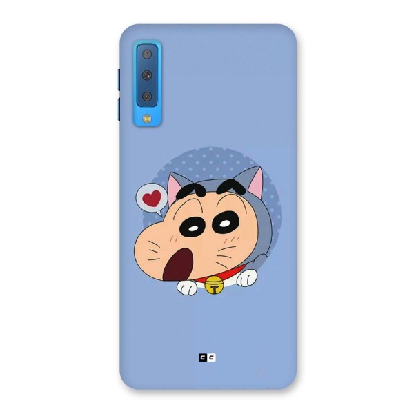 Cat Shinchan Back Case for Galaxy A7 (2018)