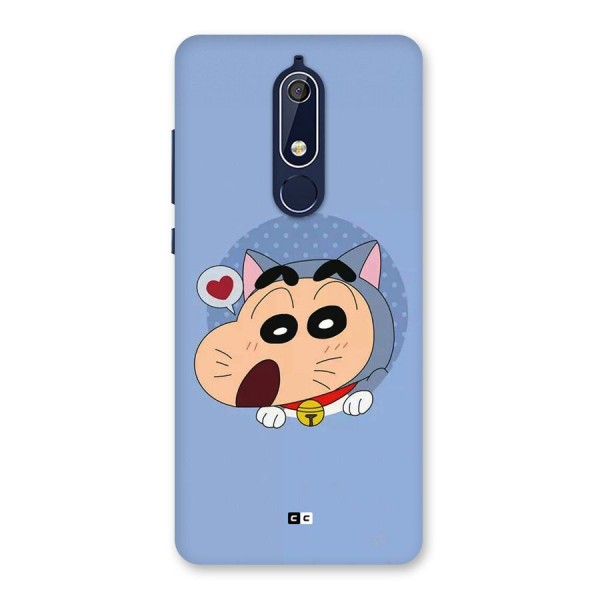 Cat Shinchan Back Case for Nokia 5.1