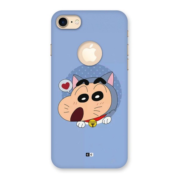 Cat Shinchan Back Case for iPhone 8 Logo Cut