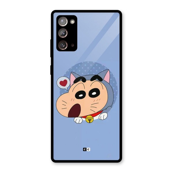 Cat Shinchan Glass Back Case for Galaxy Note 20