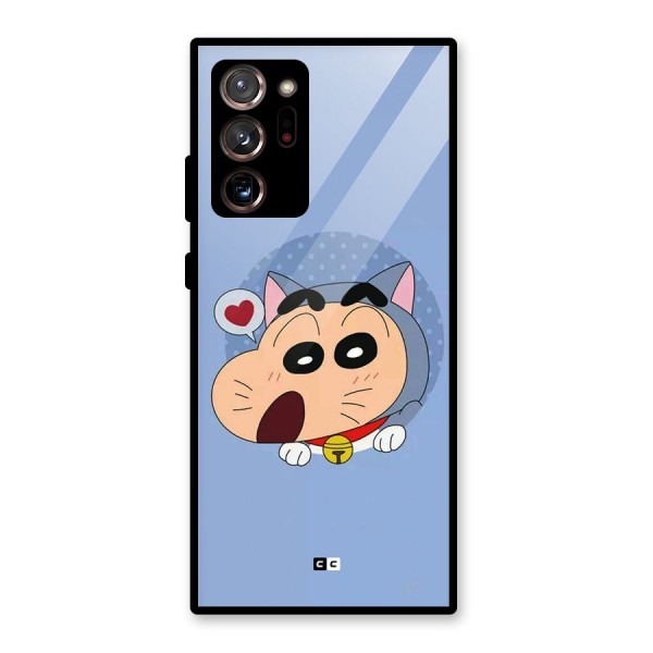 Cat Shinchan Glass Back Case for Galaxy Note 20 Ultra