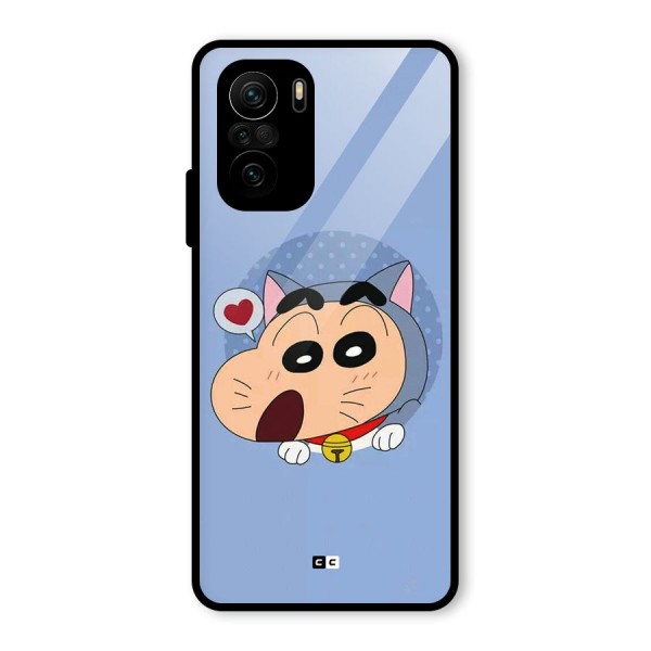 Cat Shinchan Glass Back Case for Mi 11x