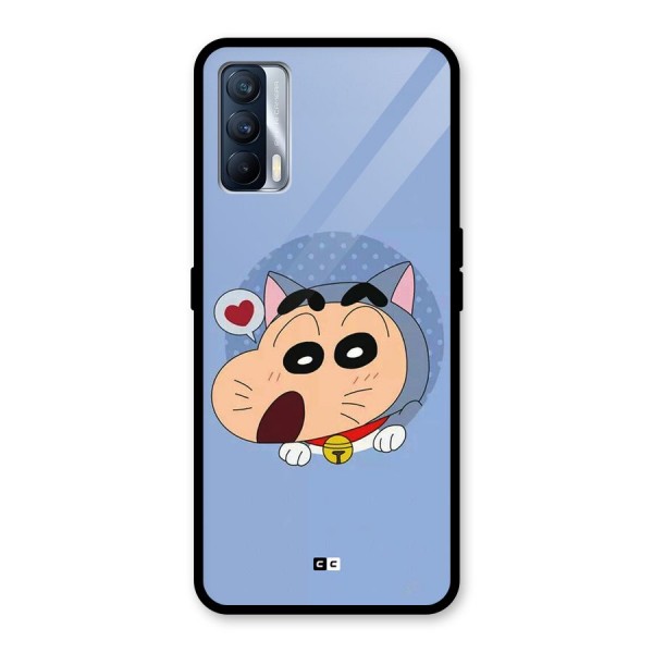 Cat Shinchan Glass Back Case for Realme X7