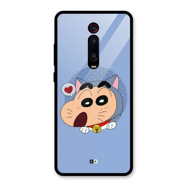 Cat Shinchan Glass Back Case for Redmi K20