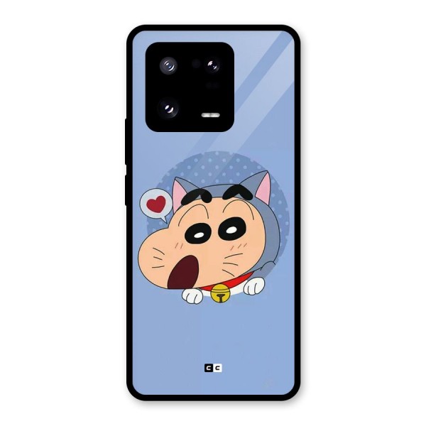 Cat Shinchan Glass Back Case for Xiaomi 13 Pro