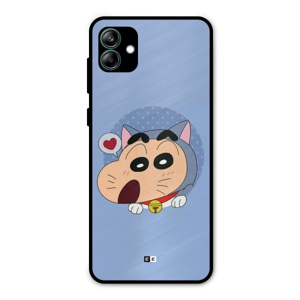 Cat Shinchan Metal Back Case for Galaxy A04