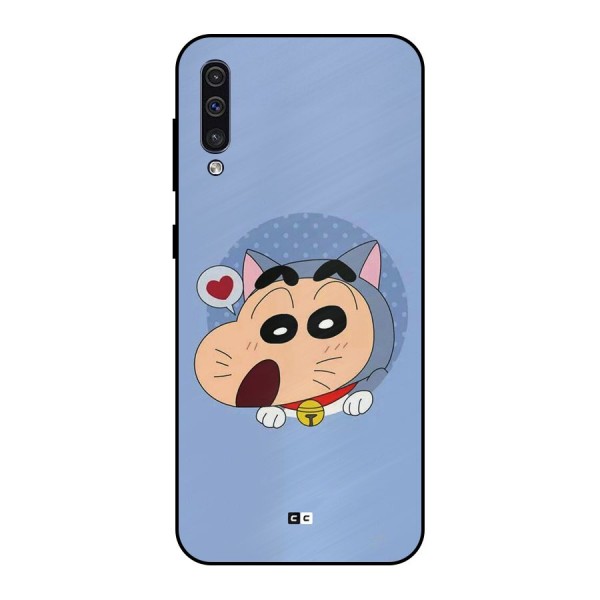 Cat Shinchan Metal Back Case for Galaxy A50