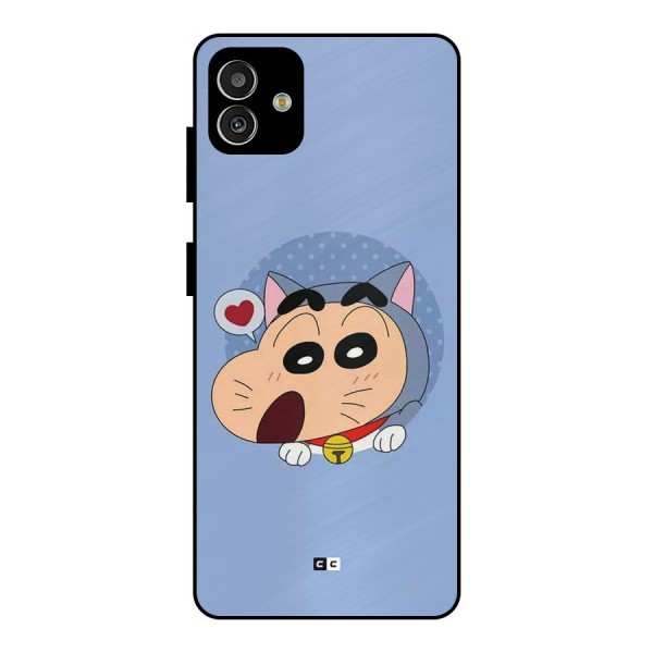 Cat Shinchan Metal Back Case for Galaxy M13 5G