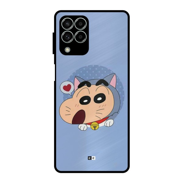 Cat Shinchan Metal Back Case for Galaxy M33