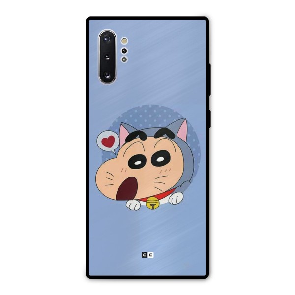 Cat Shinchan Metal Back Case for Galaxy Note 10 Plus