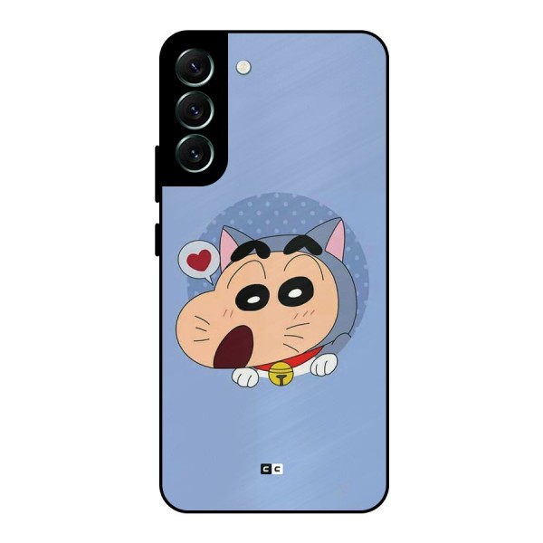 Cat Shinchan Metal Back Case for Galaxy S22 Plus 5G