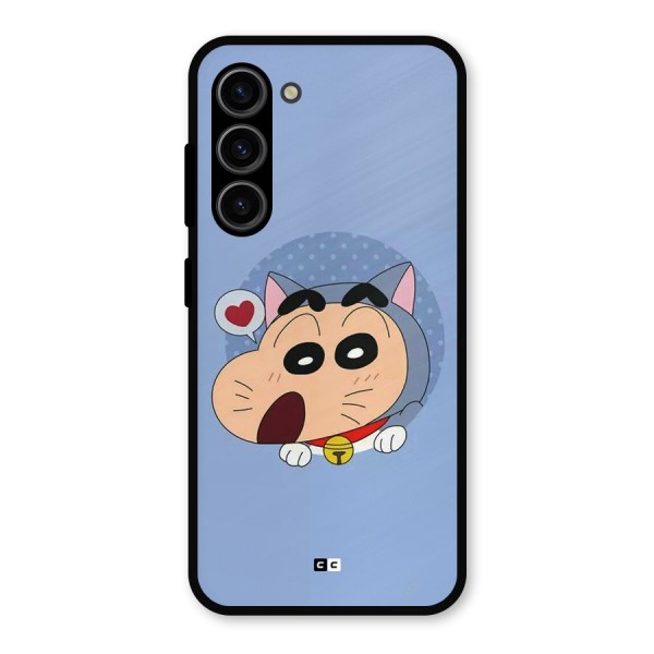 Cat Shinchan Metal Back Case for Galaxy S23