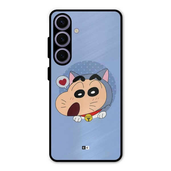 Cat Shinchan Metal Back Case for Galaxy S24