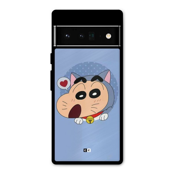 Cat Shinchan Metal Back Case for Google Pixel 6 Pro