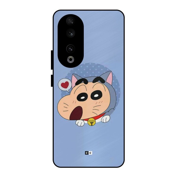 Cat Shinchan Metal Back Case for Honor 90