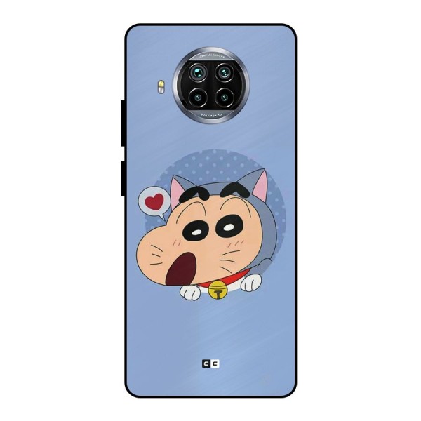 Cat Shinchan Metal Back Case for Mi 10i