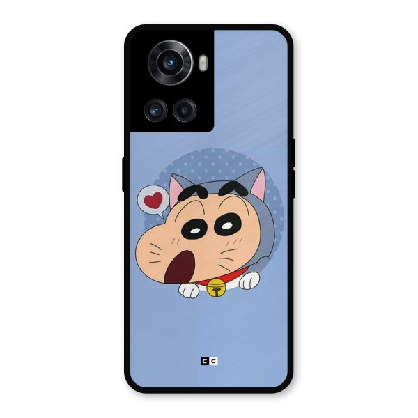 Cat Shinchan Metal Back Case for OnePlus 10R