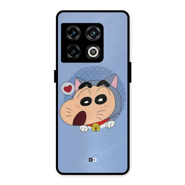 Cat Shinchan Metal Back Case for OnePlus 10 Pro 5G