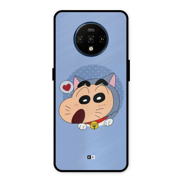 Cat Shinchan Metal Back Case for OnePlus 7T