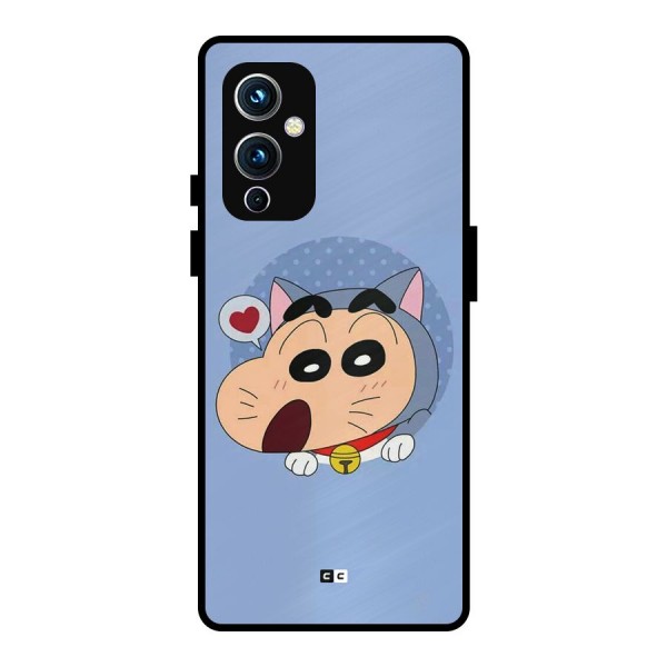 Cat Shinchan Metal Back Case for OnePlus 9