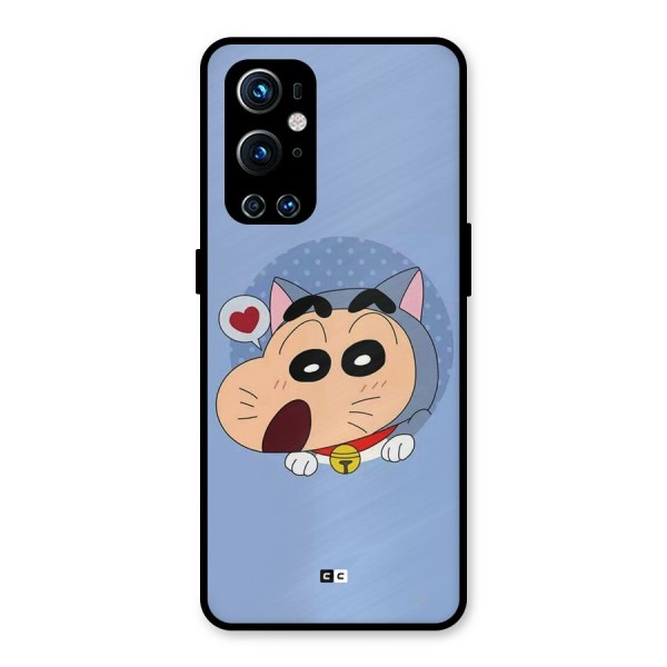 Cat Shinchan Metal Back Case for OnePlus 9 Pro