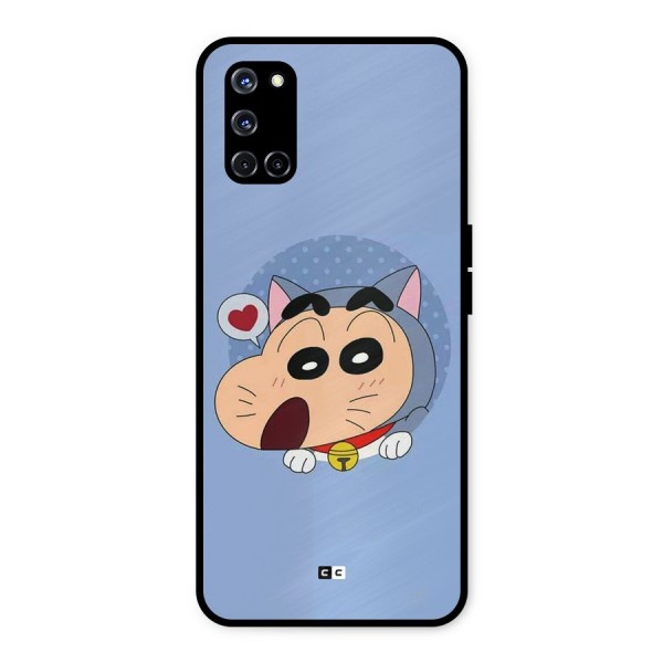 Cat Shinchan Metal Back Case for Oppo A52