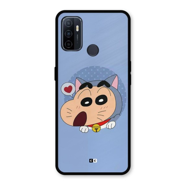 Cat Shinchan Metal Back Case for Oppo A53