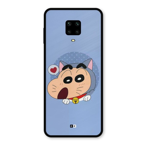 Cat Shinchan Metal Back Case for Poco M2