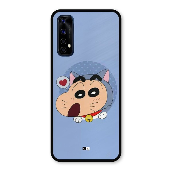 Cat Shinchan Metal Back Case for Realme 7