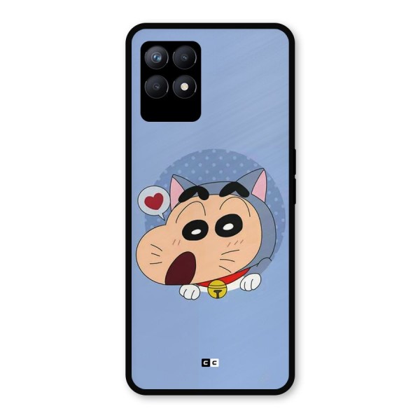 Cat Shinchan Metal Back Case for Realme 8i