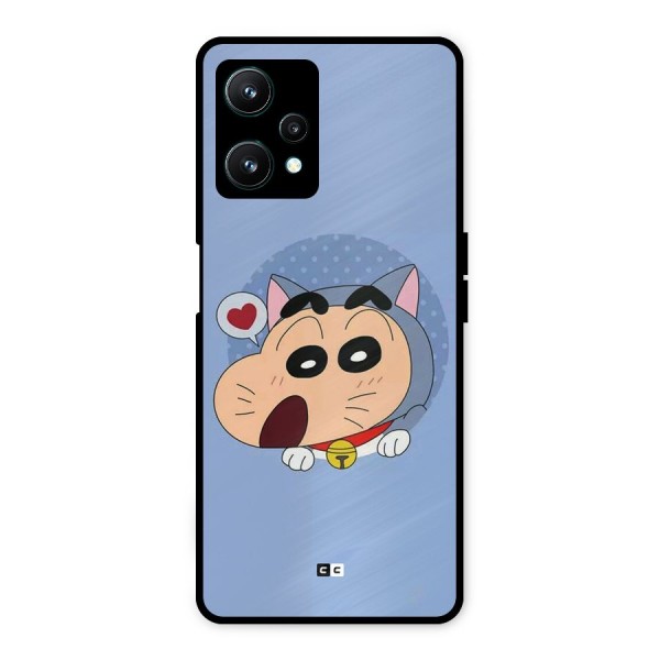 Cat Shinchan Metal Back Case for Realme 9 Pro 5G