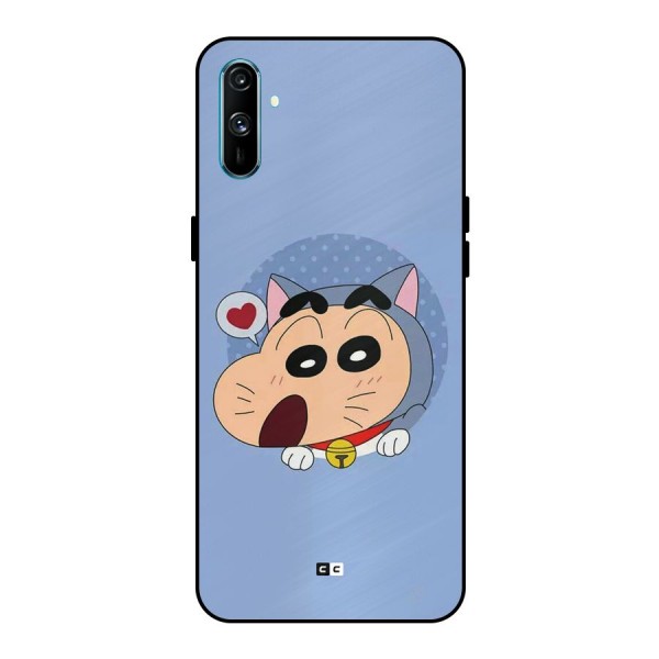 Cat Shinchan Metal Back Case for Realme C3