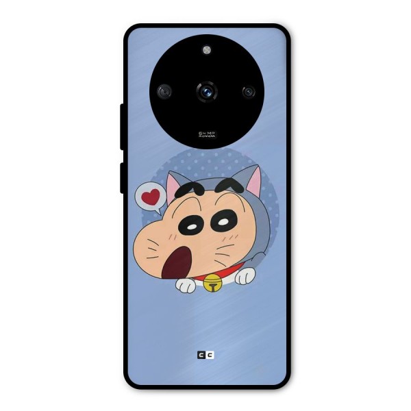 Cat Shinchan Metal Back Case for Realme Narzo 60 5G