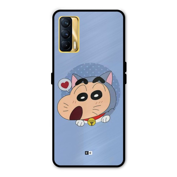 Cat Shinchan Metal Back Case for Realme X7