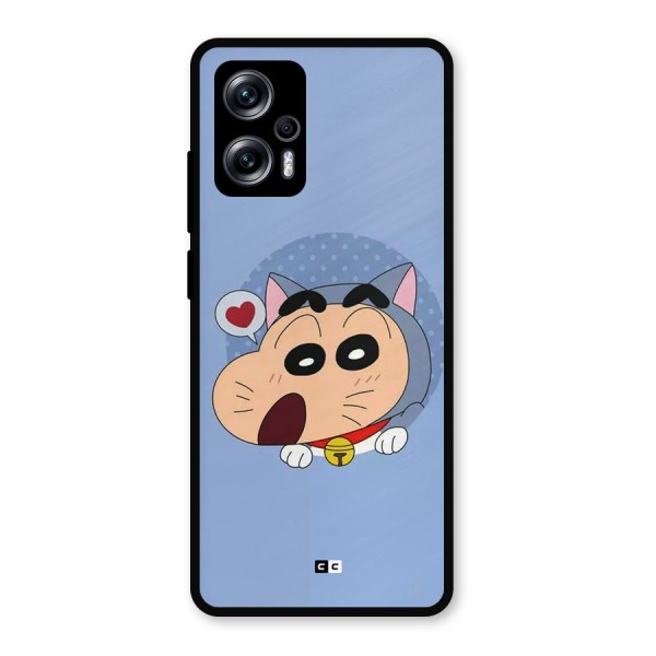 Cat Shinchan Metal Back Case for Redmi K50i