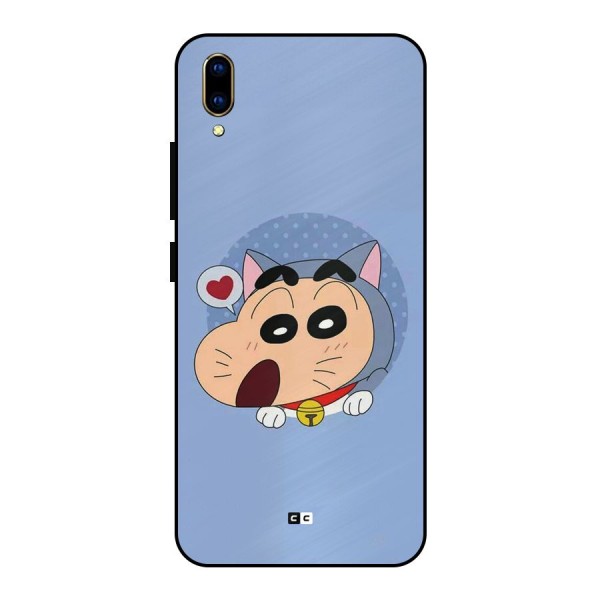 Cat Shinchan Metal Back Case for Vivo V11 Pro