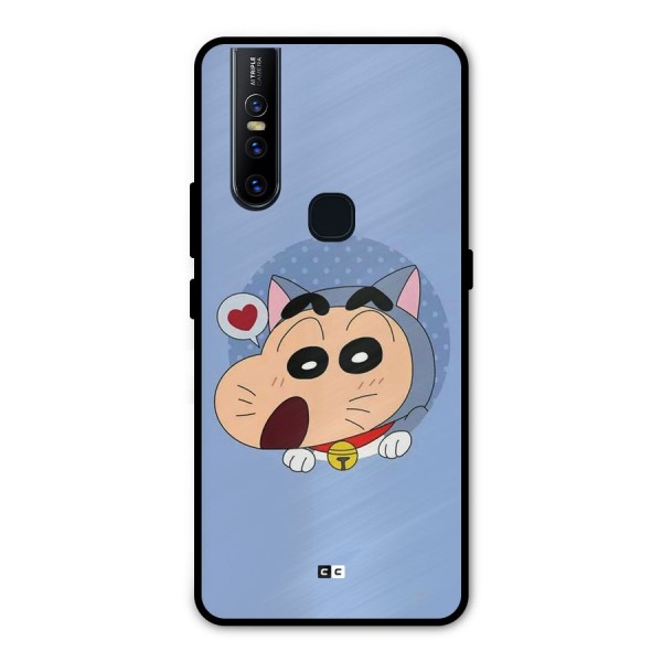 Cat Shinchan Metal Back Case for Vivo V15