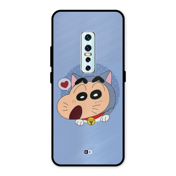 Cat Shinchan Metal Back Case for Vivo V17 Pro