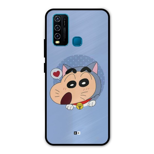 Cat Shinchan Metal Back Case for Vivo Y50