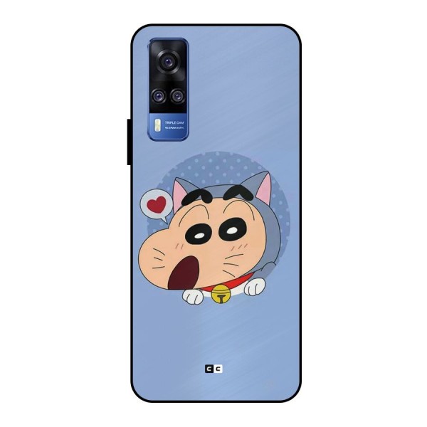 Cat Shinchan Metal Back Case for Vivo Y51