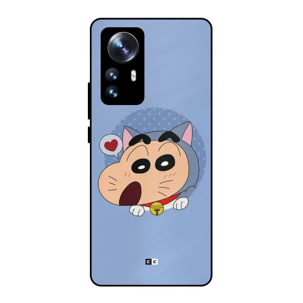 Cat Shinchan Metal Back Case for Xiaomi 12 Pro