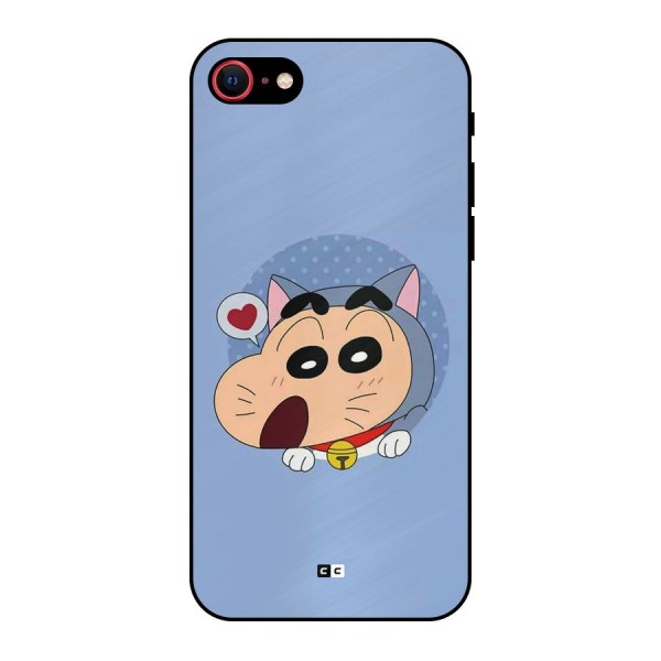 Cat Shinchan Metal Back Case for iPhone 7