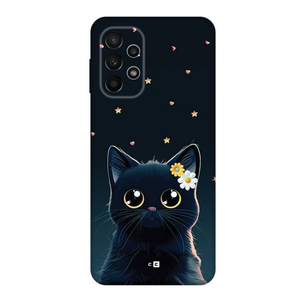 Cat With Flowers Back Case for Galaxy A23