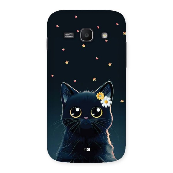 Cat With Flowers Back Case for Galaxy Ace3