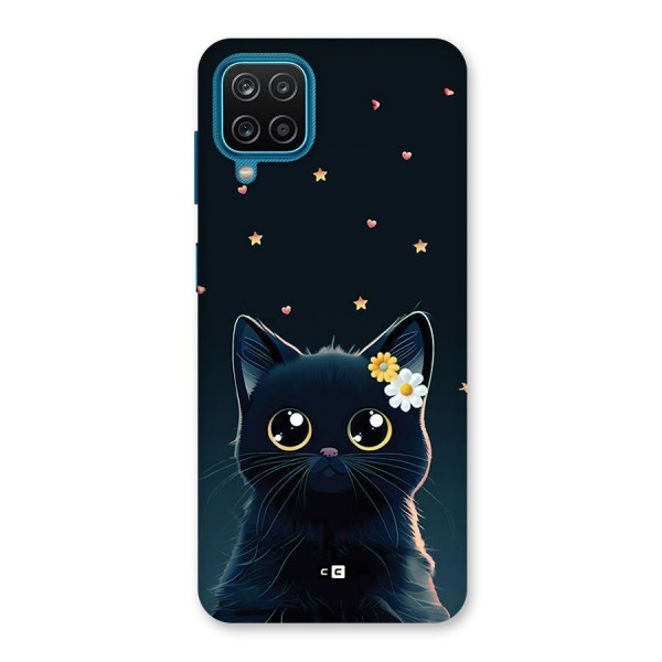 Cat With Flowers Back Case for Galaxy F12