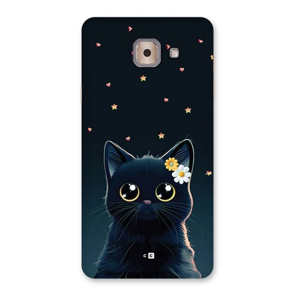 Cat With Flowers Back Case for Galaxy J7 Max