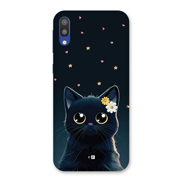 Cat With Flowers Back Case for Galaxy M10