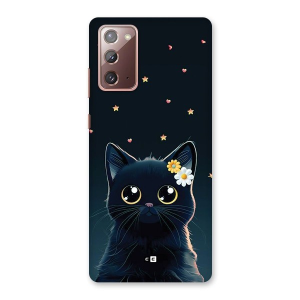 Cat With Flowers Back Case for Galaxy Note 20