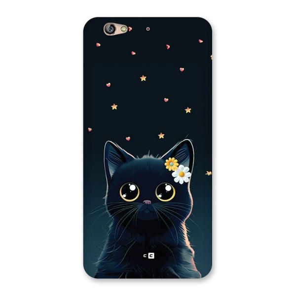 Cat With Flowers Back Case for Gionee S6